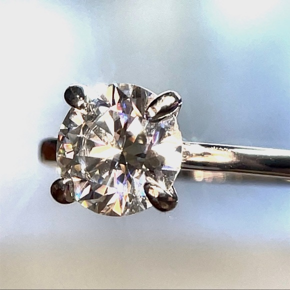 FIRM-1.5ct D, VVS1 Moissanite Solitare Ring - Picture 6 of 16